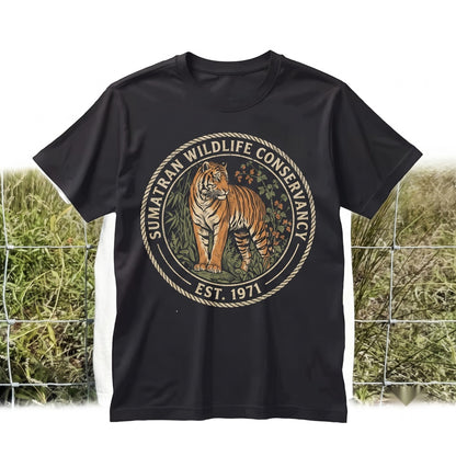 Retro Majestic Tiger Graphic Jungle Predator Wildlife Vintage Wilderness Adventure Animal Gift Unisex TShirt
