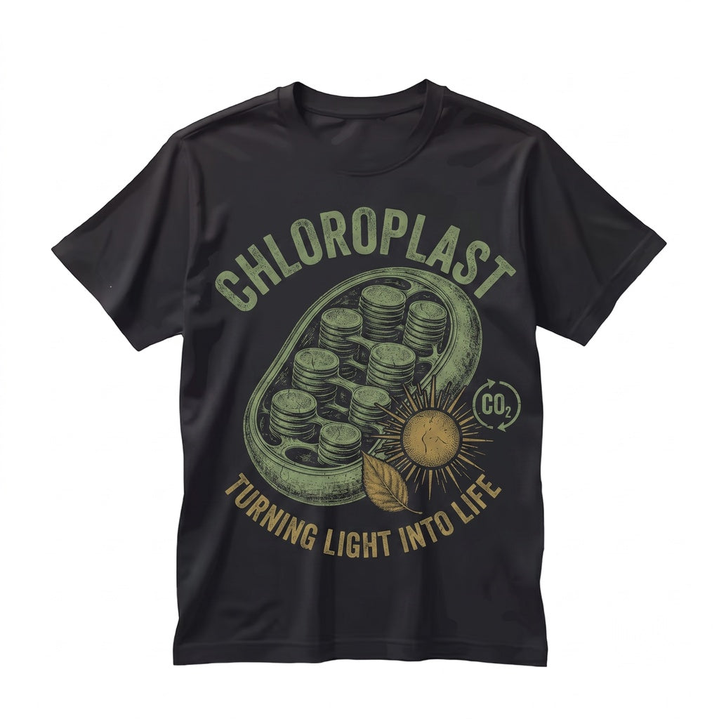 Chloroplast Turning Light Into Life Biology Vintage Science Graphic Gift for Teacher Unisex TShirt
