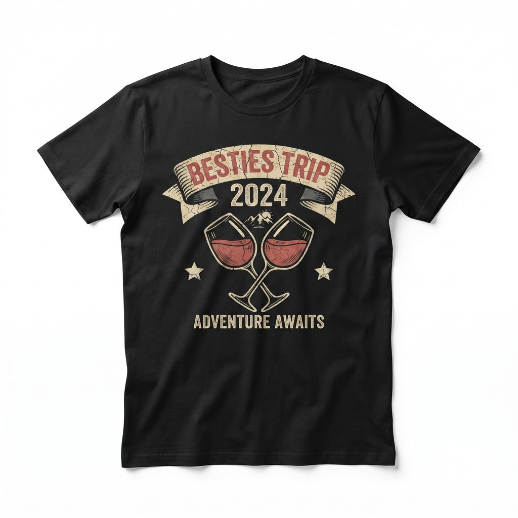 Besties Trip Vacation 2025 Racerback Tank Top Unisex TShirt
