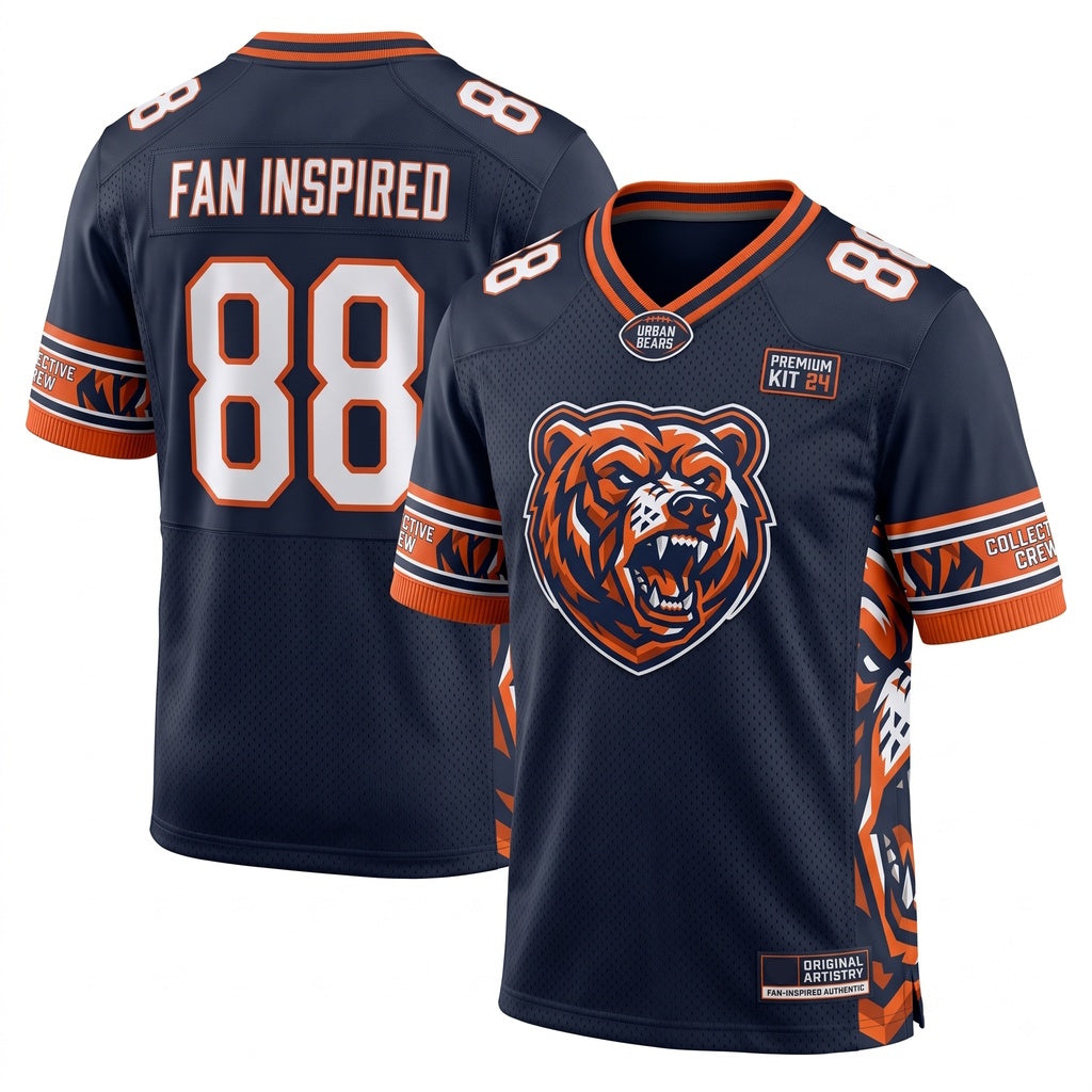 Unisex Custom Game Day Football Jersey - Stitched Breathable Athletic Fan Jersey