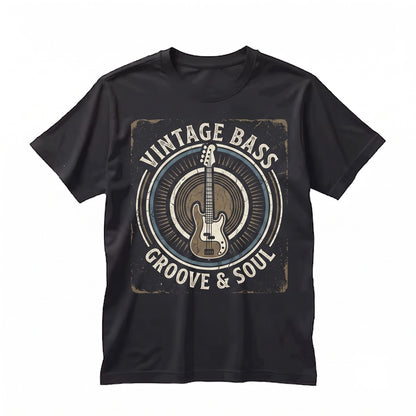 Vintage Bassist Distressed Electric Guitar Graphic Musician Apparel Unisex TShirt