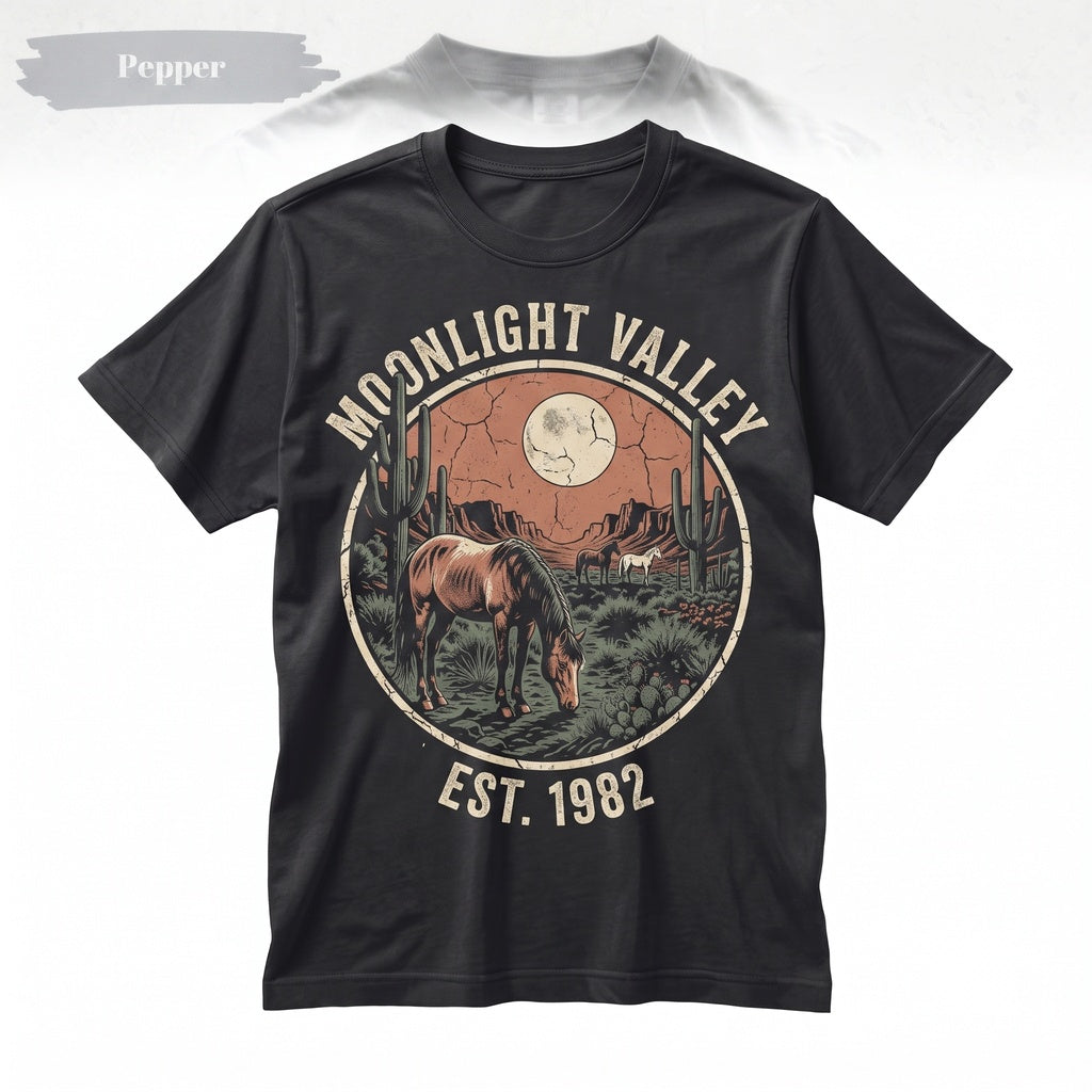 90s Vintage Wild Horses Graphic Country Desert Western Cowboy Cowgirl Gift Unisex TShirt