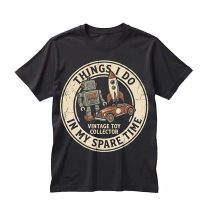 Vintage Retro Graphic Wind-Up Robot Design Classic Mechanical Toy Unisex TShirt