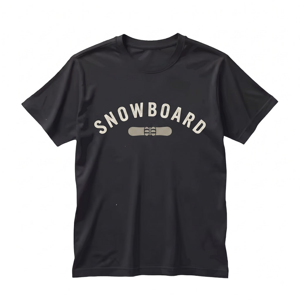Snowboard Winter Sports Mountain Graphic Casual Top Unisex TShirt