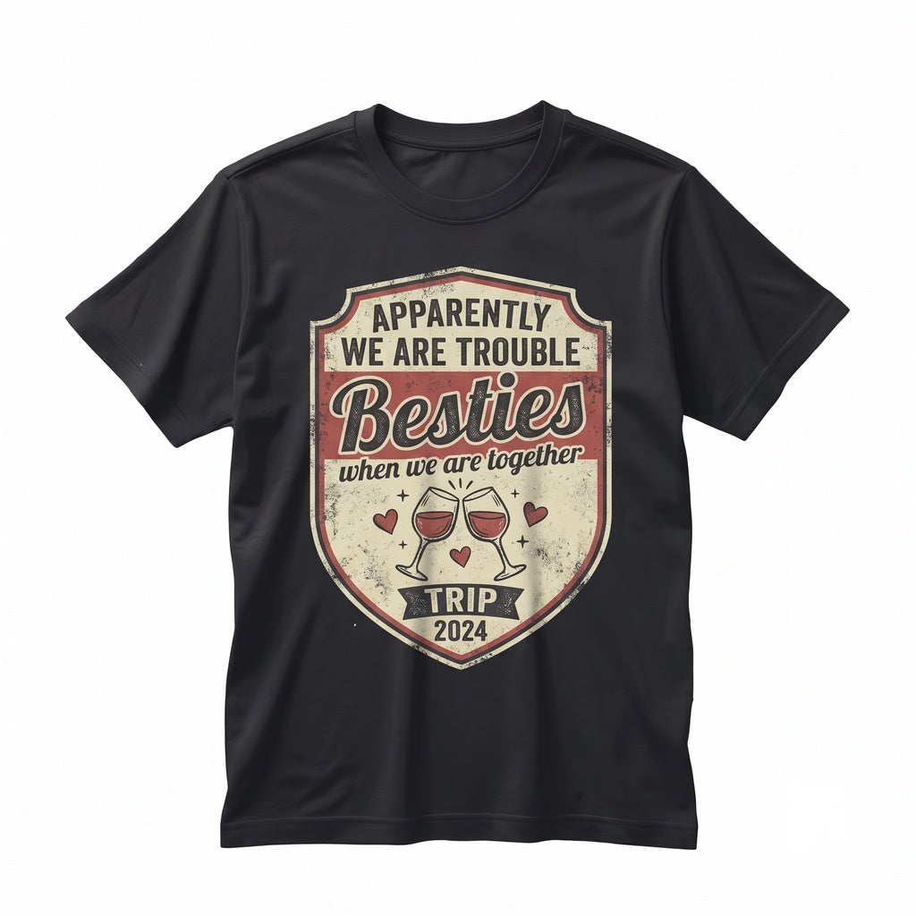 Besties Trip 2025 Girls Vacation Racerback Sleeveless Graphic Unisex TShirt