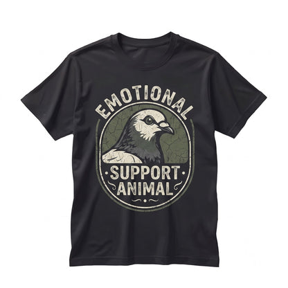 Funny Pigeon Lover Emotional Support Animal Gift Cute Bird Humor Graphic Apparel Unisex TShirt