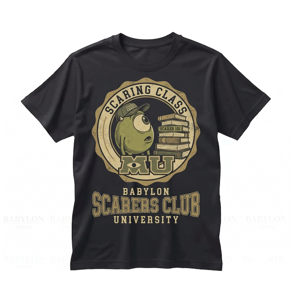 Oversized Mike Wazowski Funny Cute Meme Trip Graphic Cartoon Unisex TShirt