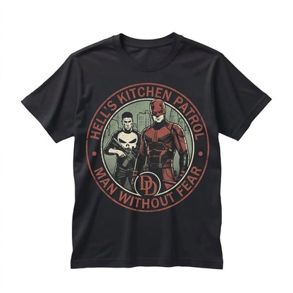 Oversized Matt Murdock Daredevil Born Again Comic Book Graphic Retro Punisher Vigilante Superhero Apparel Unisex TShirt