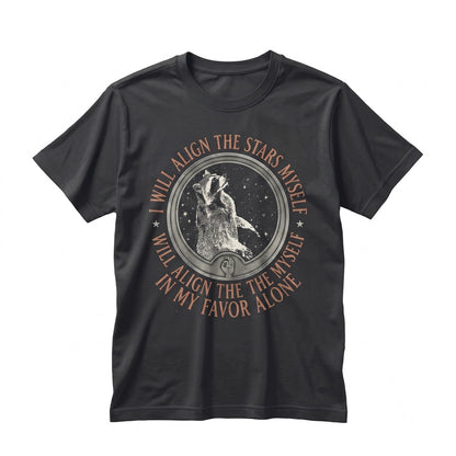 I Will Align The Stars Myself Funny Japanese Tanuki Anime Graphic Unisex TShirt