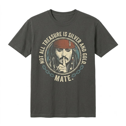 Vintage Pirate Captain Jack Graphic Theme Park Ride Unisex TShirt