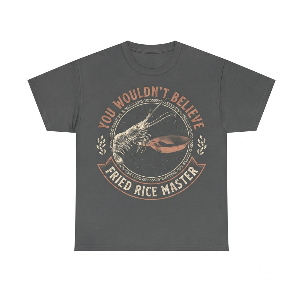 Shrimp Fried Rice Graphic Heavyweight Cotton Apparel Unisex TShirt