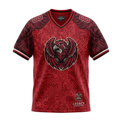 Unisex Stitched Mesh Football Fan Jersey - Lightweight Breathable Game Day Athletic Apparel
