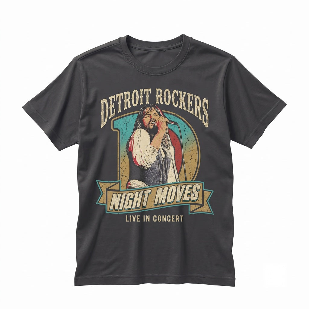 Bob Seger Night Moves Vintage Band Music Concert Tour Graphic Apparel Unisex TShirt