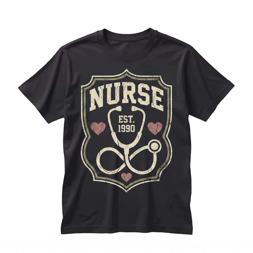 Nurse Life Valentines Day Cute Heart Gift February Present Love Mom Clinical RN LPN Medical Unisex TShirt