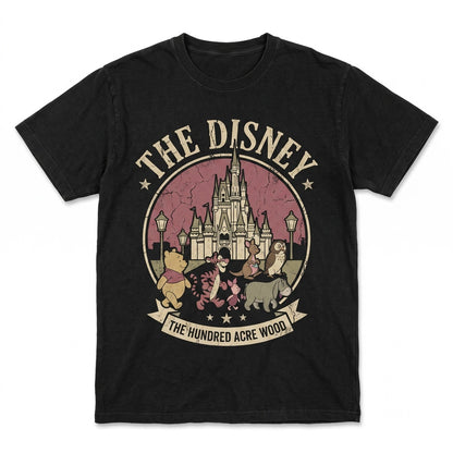 Vintage Classic Honey Bear Friends Walking Retro Theme Park Main Street Family Vacation Graphic Gift Unisex TShirt