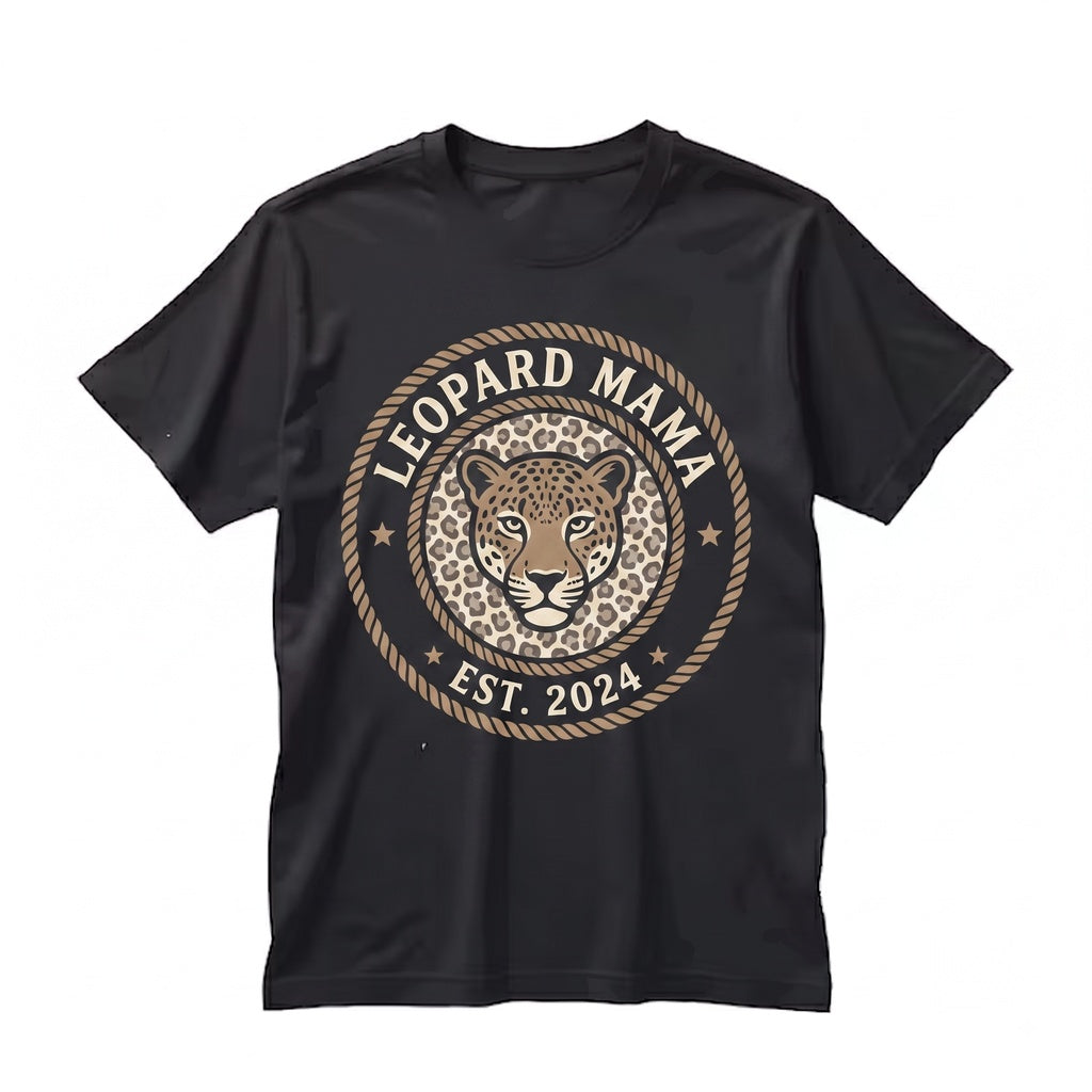 Retro Leopard Cheetah Print Feral Animal Mom Mothers Day Mama Gift For Unisex TShirt