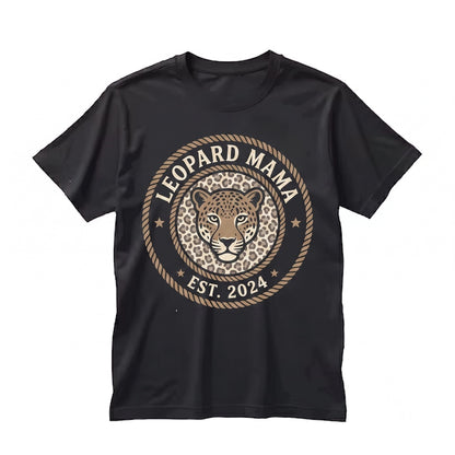 Retro Leopard Cheetah Print Feral Animal Mom Mothers Day Mama Gift For Unisex TShirt