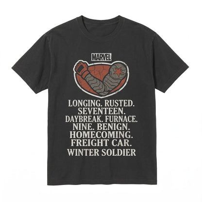 Vintage Bucky Barnes Retro Graphic Superhero Assassin Apparel, 1940s Comic Fan Merchandise, Cotton Unisex TShirt