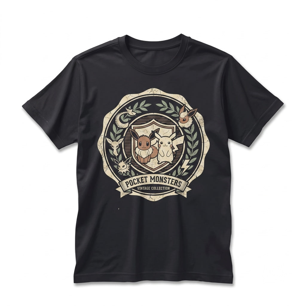 Cute Eevee Evolution Pocket Monster Anime Kawaii Graphic Character Fan Gift Unisex TShirt