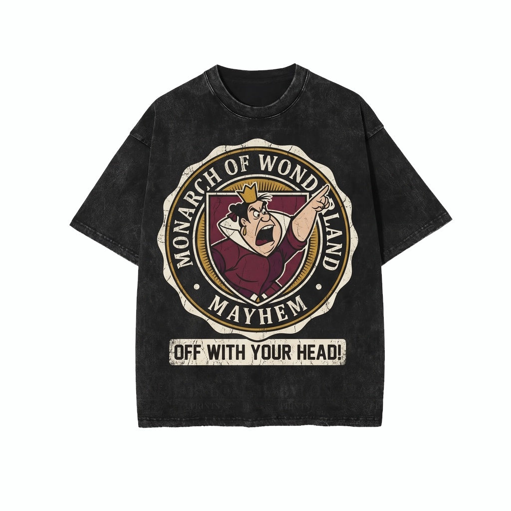 Queen Of Hearts Wonderland Oversized Family Matching Theme Park Vacation Graphic Unisex TShirt