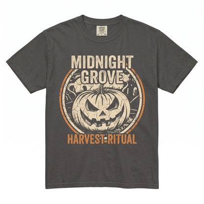 Jack-O-Lantern Halloween Spooky Graveyard Haunted House Pumpkin Fall Graphic Unisex TShirt