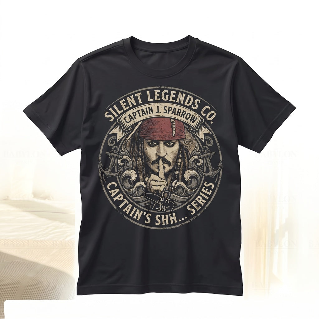 Vintage Captain Jack Swashbuckler Buccaneer Yo Ho Pirate Life Graphic Unisex TShirt