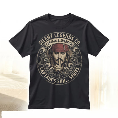 Vintage Captain Jack Swashbuckler Buccaneer Yo Ho Pirate Life Graphic Unisex TShirt