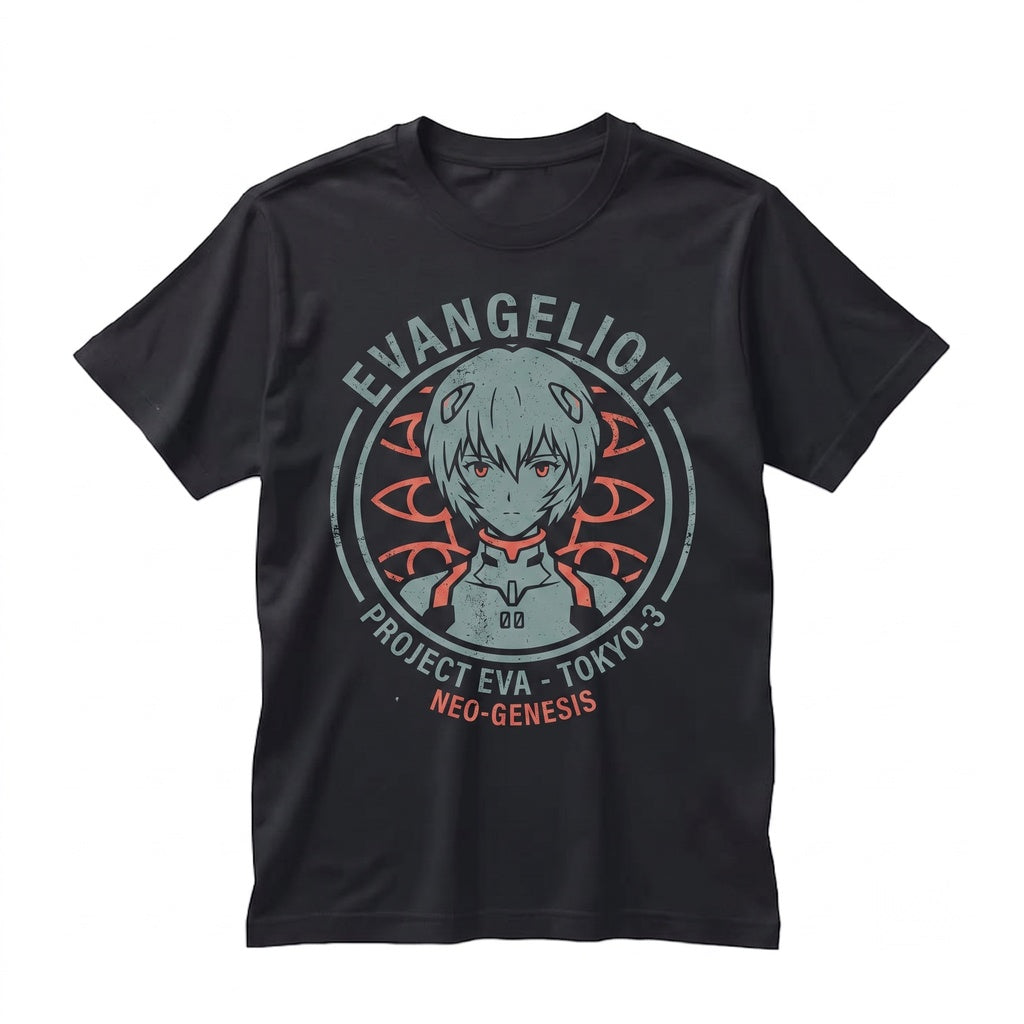 Japanese Mecha Unit 00 Anime Graphic Crewneck Cotton Unisex TShirt