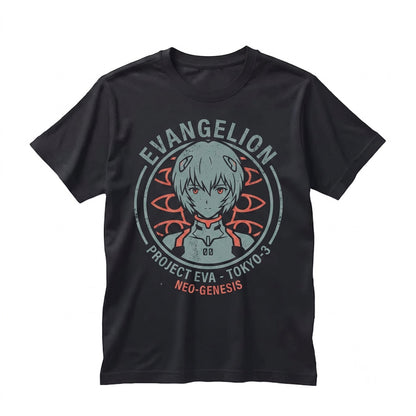 Japanese Mecha Unit 00 Anime Graphic Crewneck Cotton Unisex TShirt