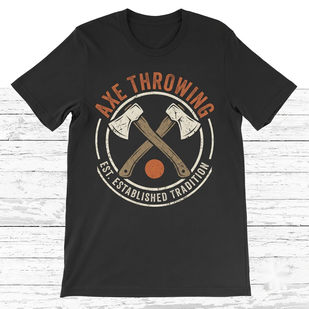 Axe Throwing Hatchet Thrower Gift Cool Funny Axes Lover Tournament Competition Costume Birthday Present Unisex TShirt