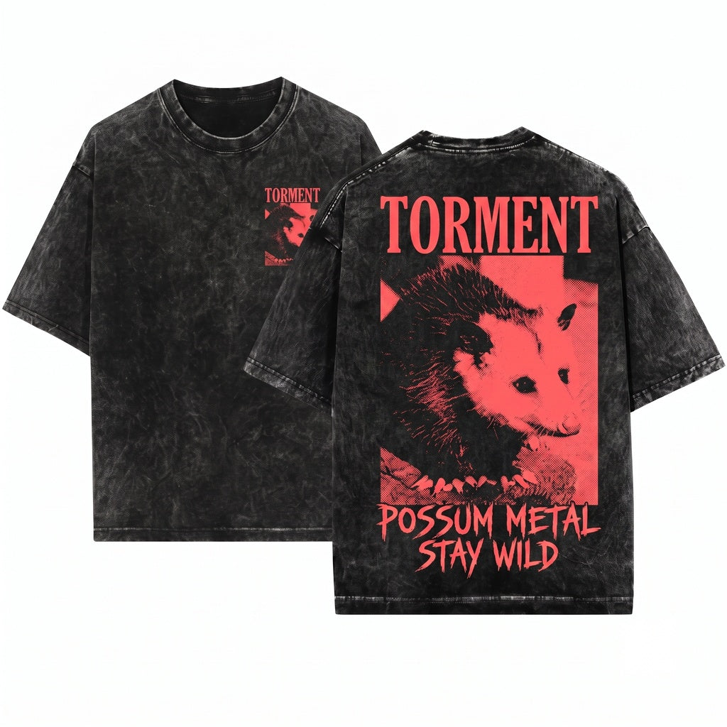Torment Opossum Unisex Wash T-Shirt