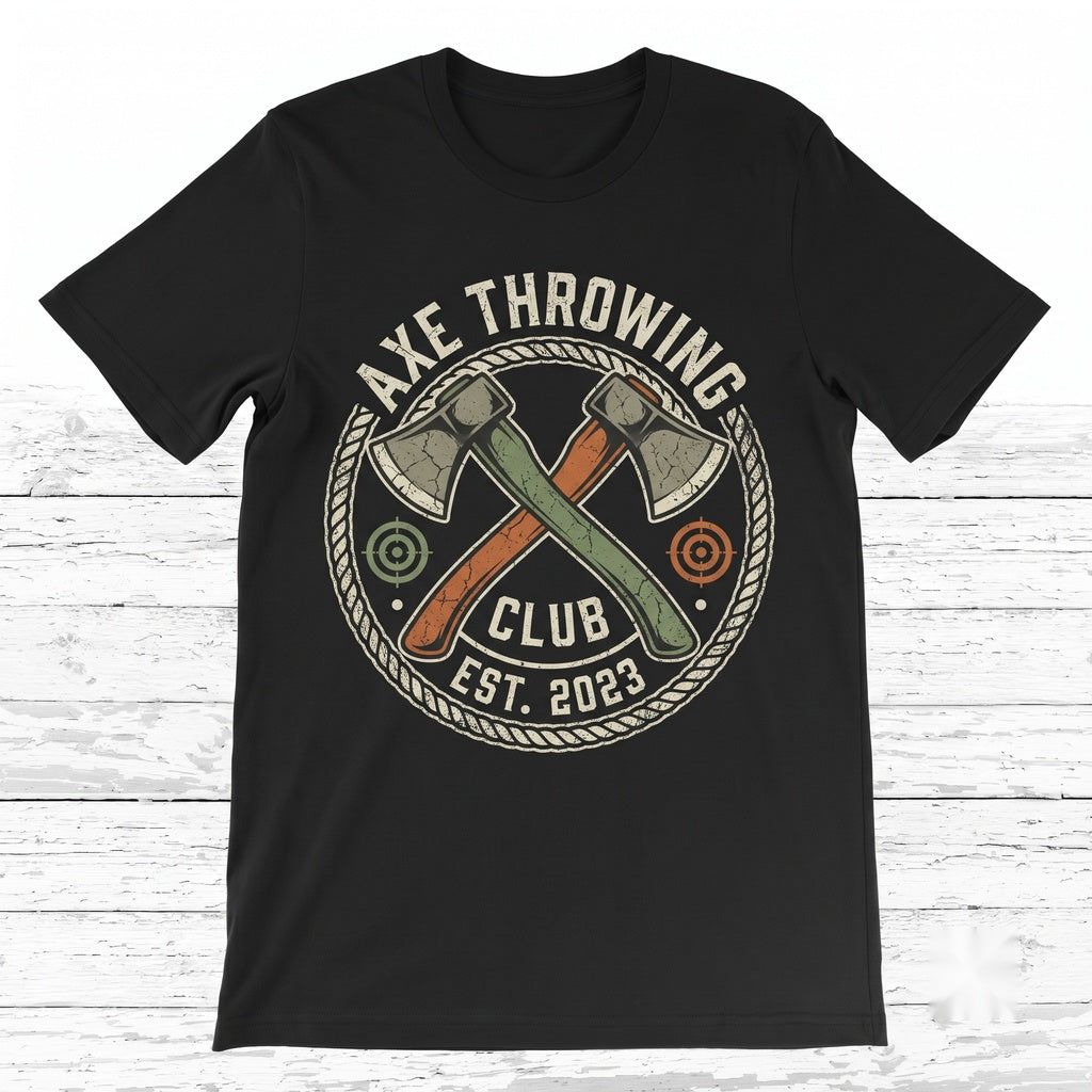 Axe Throwing Hatchet Thrower Gift Cool Funny Axes Lover Tournament Competition Costume Birthday Present Unisex TShirt
