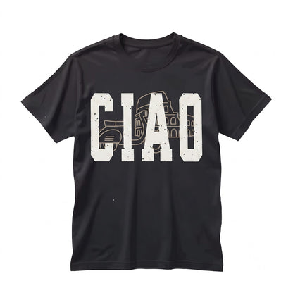 Ciao Italian Girl Oversized Graphic Loose Casual Cotton Summer Apparel Unisex TShirt
