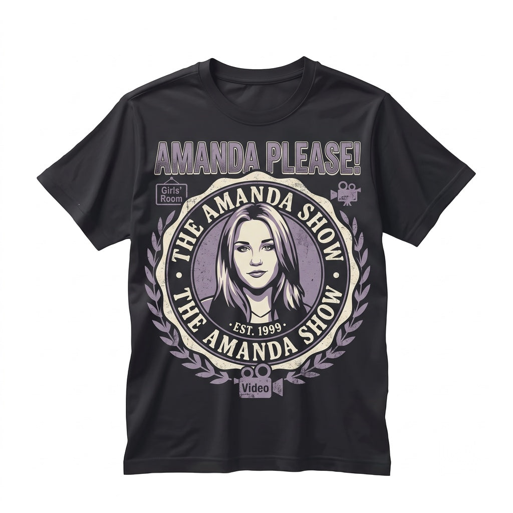 Retro 90s Comedy TV Variety Sketch Series Amanda Funny Television Skit Graphic Unisex TShirt