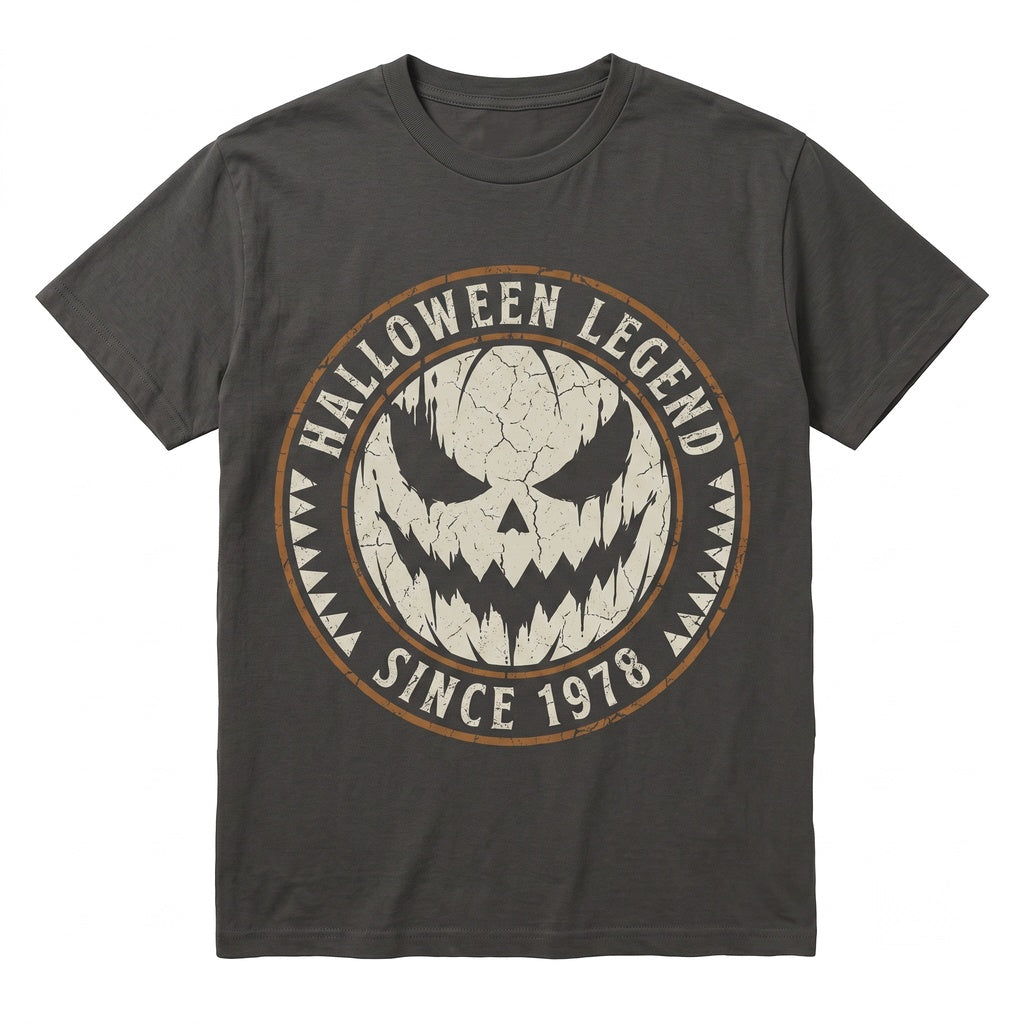 Dripping Scary Pumpkin Face Dark Horror Aesthetic Spooky Halloween Gift Unisex TShirt