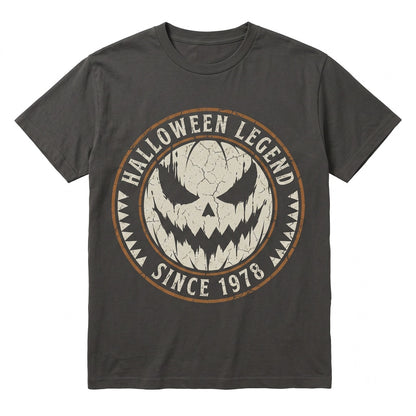 Dripping Scary Pumpkin Face Dark Horror Aesthetic Spooky Halloween Gift Unisex TShirt