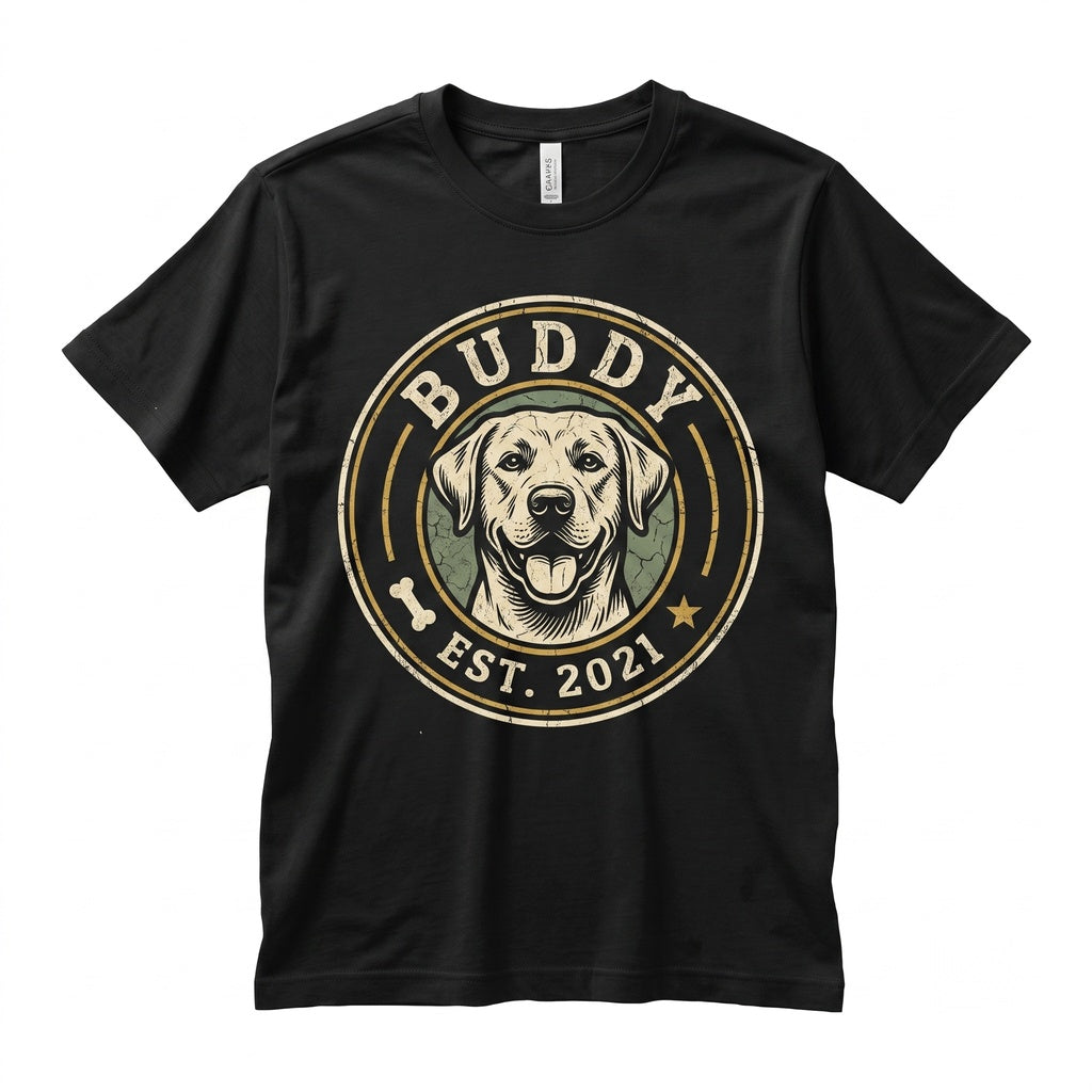 Custom Pet Line Art Personalized Dog Cat Portrait Graphic Unisex TShirt