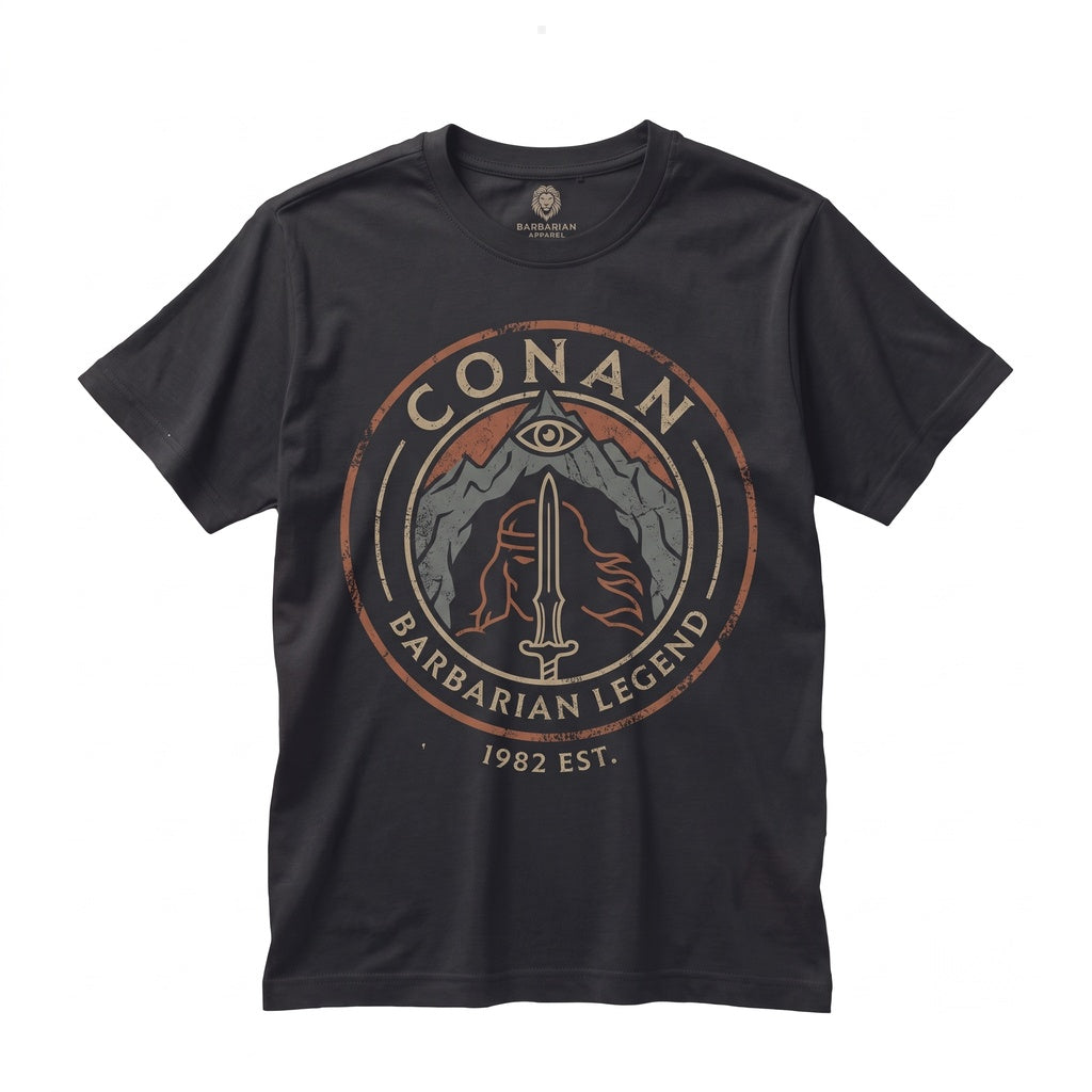 Classic Hyborian Warrior Retro Fantasy Novel Graphic Novelist Fan Apparel Unisex TShirt