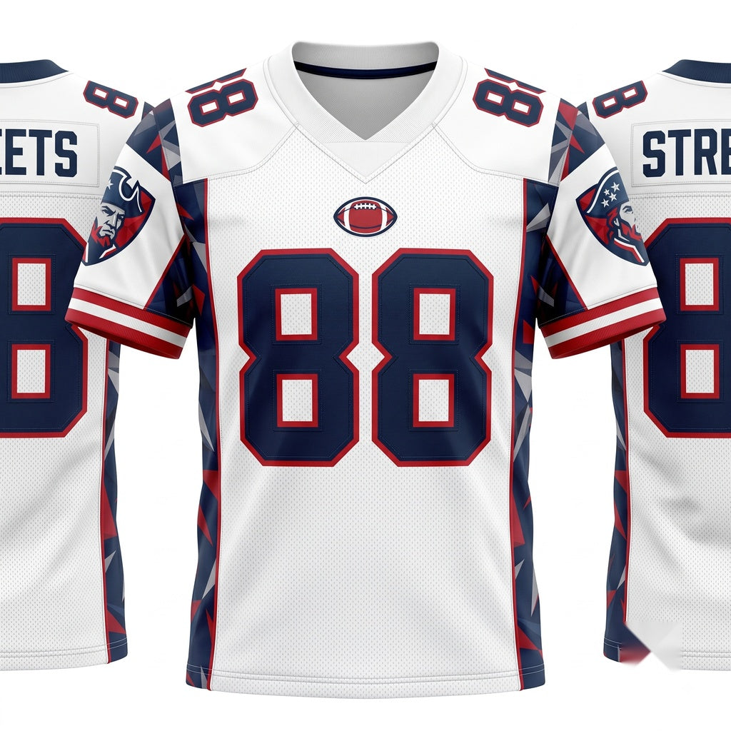 Unisex Breathable Mesh Football Fan Jersey - Lightweight Stitched Game Day Shirt
