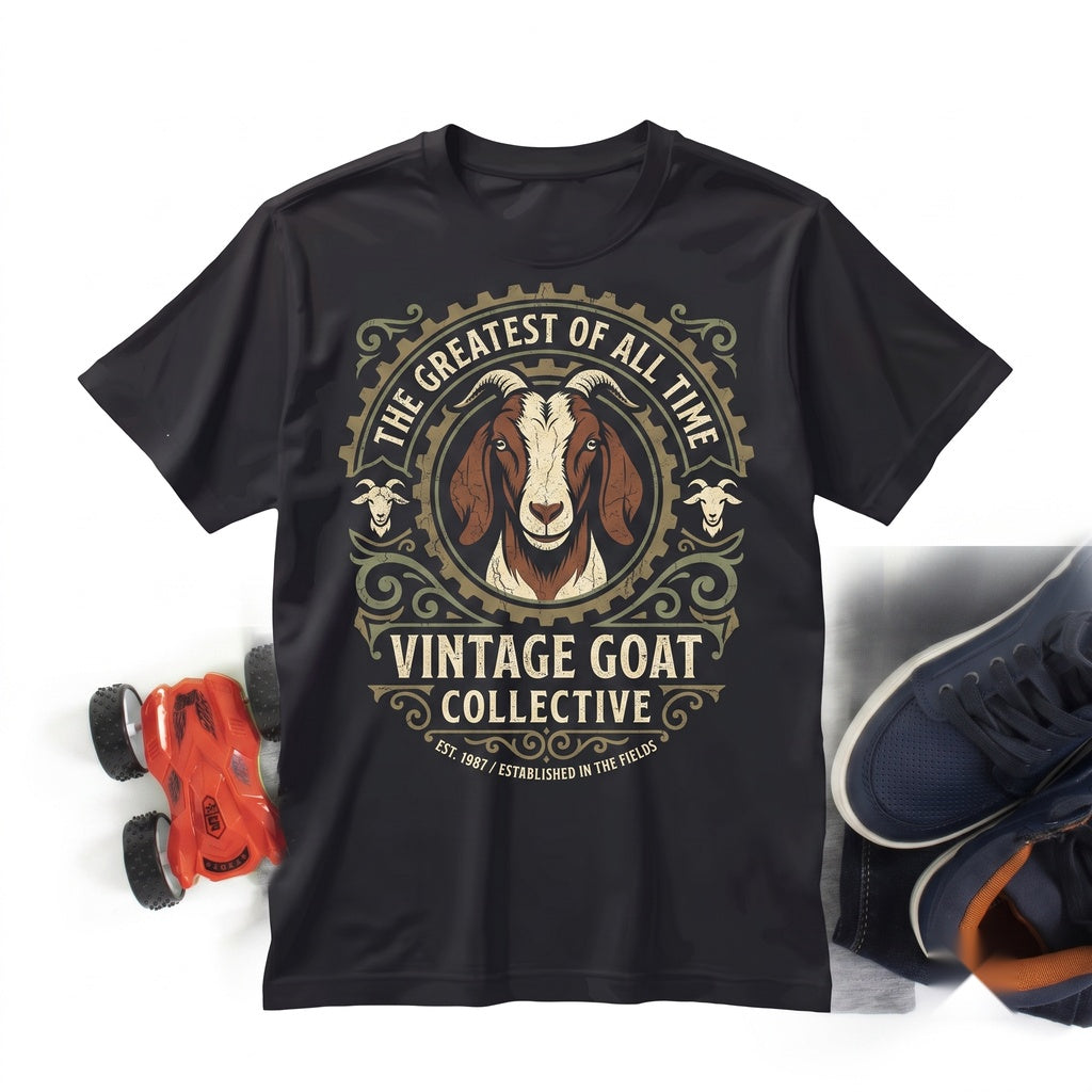 Goat Breeds Graphic Farm Animal Types Diagram Farmer Breeder Present Unisex TShirt