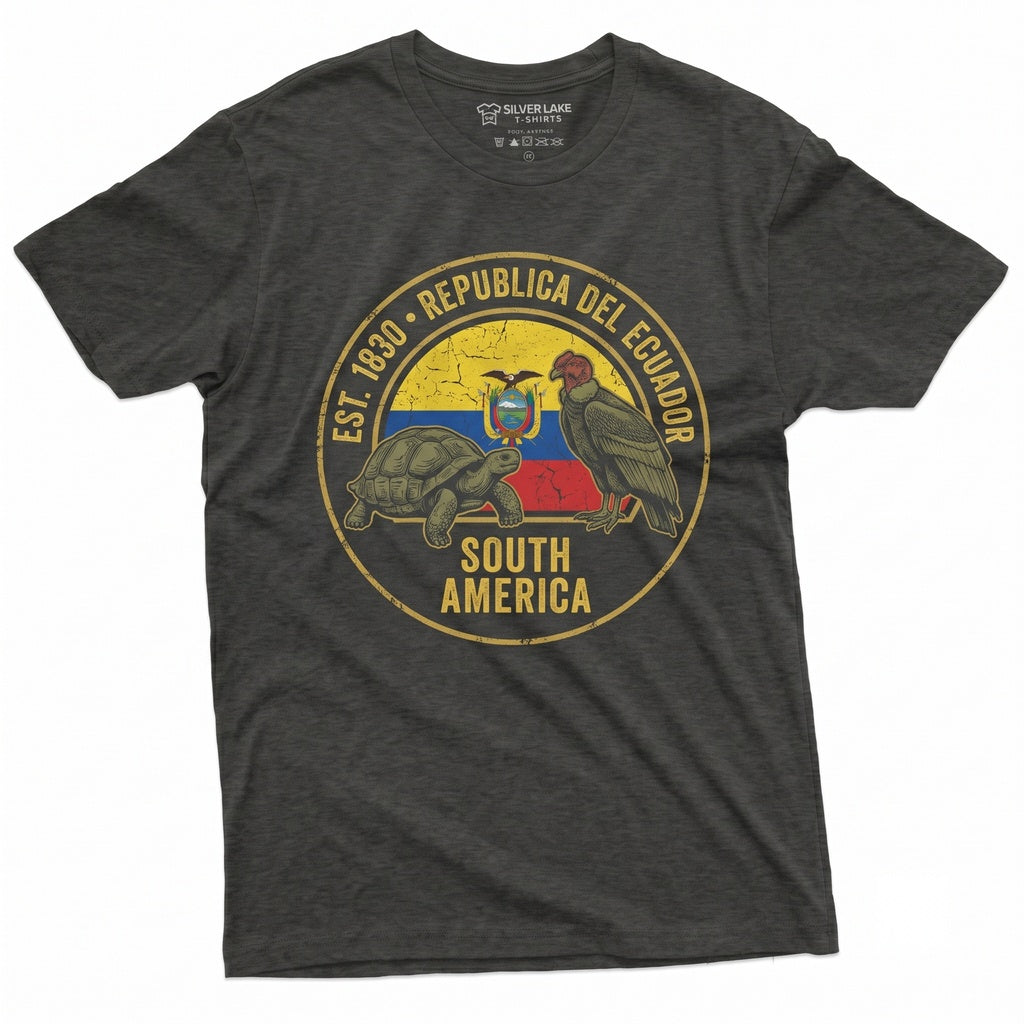 Ecuadorian Flag Patriotic Pride Heritage Souvenir Gift Unisex TShirt
