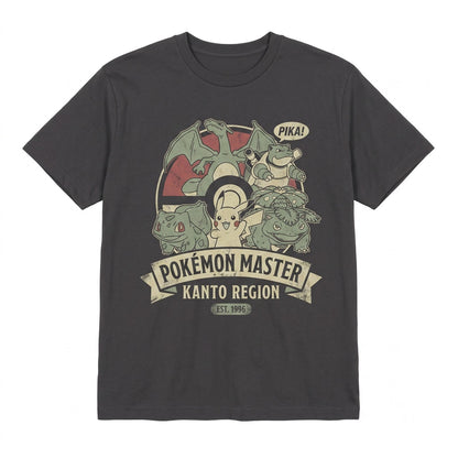 Vintage Anime Comic Panel Graphic Retro Washed Pocket Monster Oversized Gift Unisex TShirt
