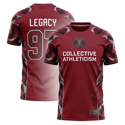 Unisex Football Fan Game Jersey - Breathable Mesh Stitched Athletic Sportswear