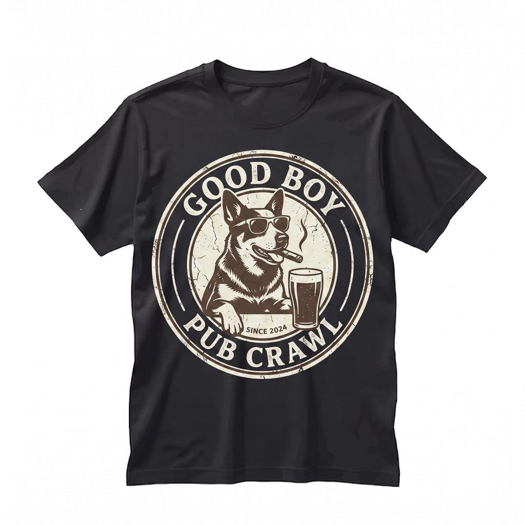 Australian Cattle Dog Drinking Beer Sarcastic Blue Heeler Meme Gift for Mom Dad Unisex TShirt