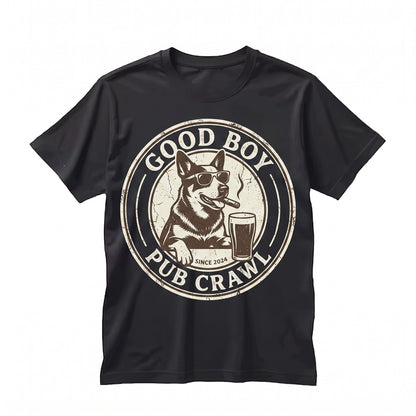 Australian Cattle Dog Drinking Beer Sarcastic Blue Heeler Meme Gift for Mom Dad Unisex TShirt