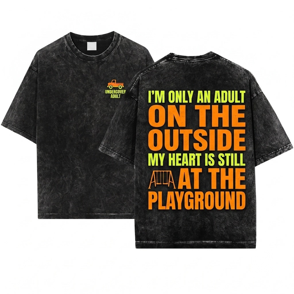 Mens Funny Saying Joke Gift Often Mistaken For An Adult Humorous Him Her Unisex Wash T-Shirt