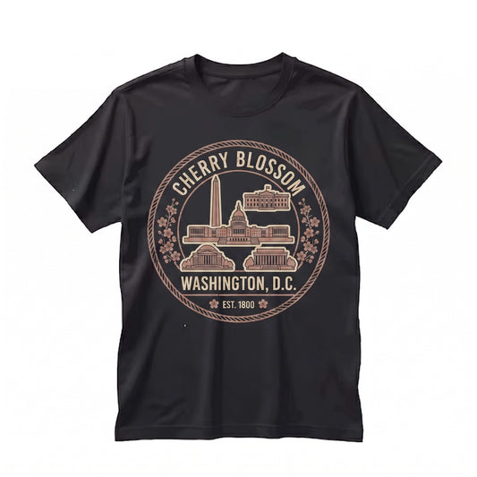 Washington DC Cherry Blossom Spring Floral Sakura Festival Souvenir Gift Unisex TShirt