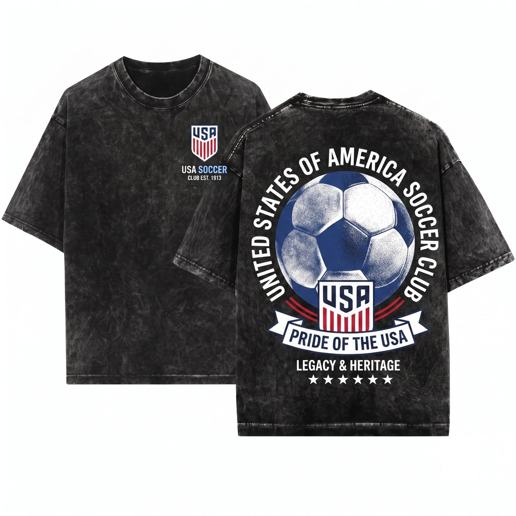 1994 American Soccer National Team Retro Game Day Fan Gear Unisex Wash T-Shirt