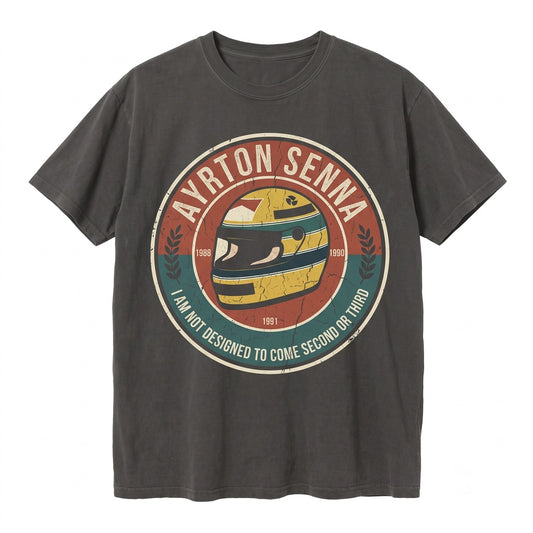 Ayrton Senna Grand Prix Legend Vintage Racing Graphic Gift for Motorsport Fans Unisex TShirt