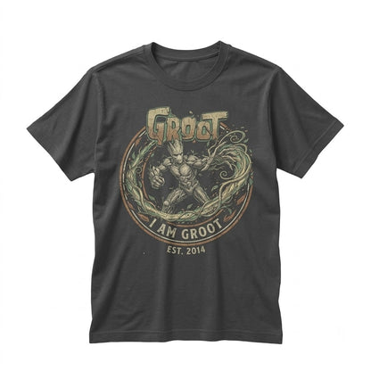 Vintage Groot Tree Hero Cosmic Guardian World Graphic Apparel Retro Merchandise Family Matching Unisex TShirt